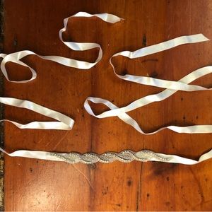 Silk Beaded Belt O/S